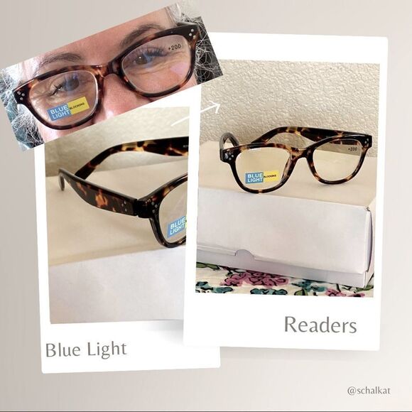 💼Tortoise Shell Readers with Blue Light Protection +2.00 Power - Picture 1 of 6